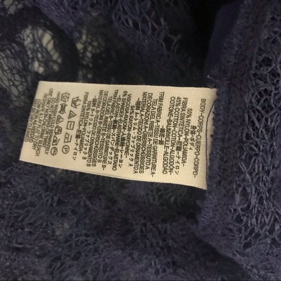 FP Heatherton sheer lace mesh fairy sleeve blouse - Picture 11 of 11